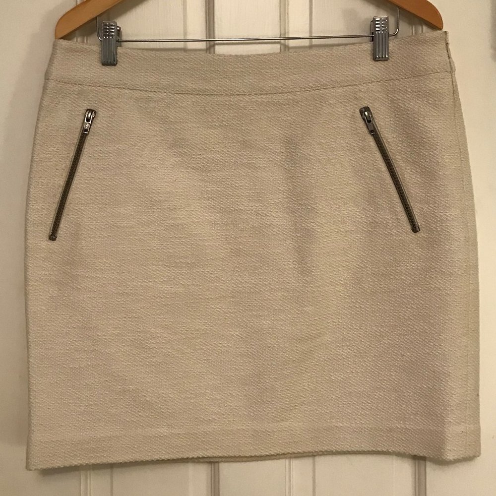 Ann Taylor Off White Skirt Size 12